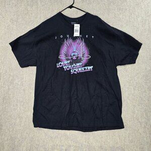 Journey Concert T-Shirt Brisco Brands 2X Black Cotton